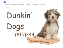 Tablet Screenshot of dunkindogsgrooming.com